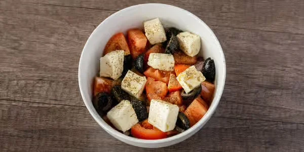 Feta cheese salad at Jackson Heights Fish & Chips, Winnipeg